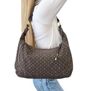 LOUIS VUITTON Vintage Monogram Mini Lin Manon MM Shoulder Bag Leather [107000]